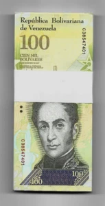 10,000,000 Venezuela (100,000) 100000 Bolivar 100 Pcs 10 Million Bundle UNC 2017 - Picture 1 of 4