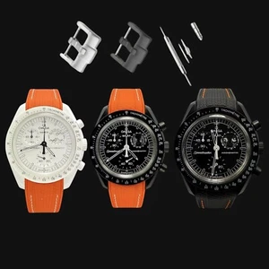 Omega Swatch MoonSwatch Mission to Moonphase Snoopy New Moon Orange Uhrenarmband - Bild 1 von 17
