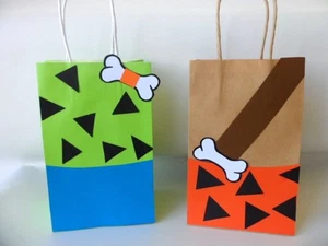 Pebbles/Bam Bam Flinstones Partygeschenke/Geschenktüten/Goodie Bags 8er Set - Bild 1 von 3