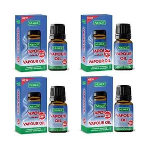 ✅4X Nuage Dampföl für einfaches Atmen Menthol und Eukalyptol Vegan 10ml✅ - Bild 1 von 2