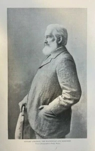 1897 Vintage Magazine Illustration Economist Edward Atkinson - Picture 1 of 1