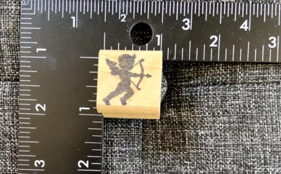 Штамп Fransisco резиновый штамп Купидон RO 230-A херувим Валентина любовь 1994 новый винтажный - Изображение 1 из 3