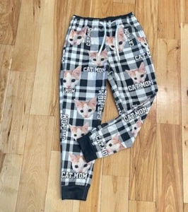 Woman's Size Small Cat Mom Casual or Sleep Pants 26" Inseam - Picture 1 of 5
