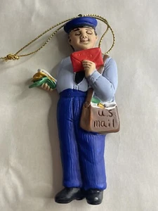 Vintage Fran 1994 U.S Mail Carrier Ornament Made In Taiwan - Picture 1 of 7