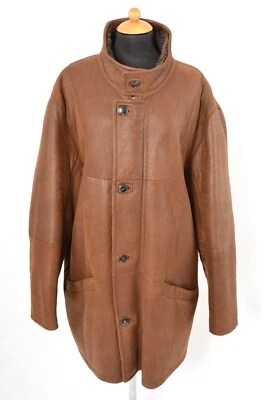 US5352 MEN`S LAMBSKIN FUR JACKET CHRIST SHEARLING SHEEPSKIN LEATHER COAT 2XL - Image 1 of 4