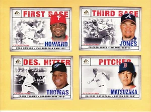 4 LOT 2008 SP LEGENDARY CUTS #13,15,26,42 JONES,HOWARD,MATSUZAKA,THOMAS NM-MT - Picture 1 of 2