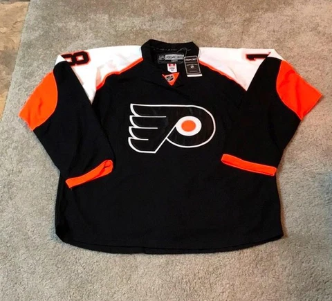NWT! Vintage Mike Richards #18 PHILADELPHIA FLYERS Reebok Hockey Jersey Sz 52 Cover