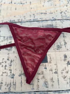 NWT Frederick's Of Hollywood Red Untameable G String Panty Panties Thong Medium - Picture 1 of 6