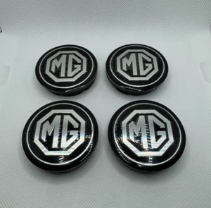 Black Wheel Caps for MG 56mm Diameter Brand New - Picture 1 of 3