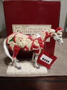 Trail of Painted Ponies  BIG RED XMAS PONY - RETIRED - 1E/6639 ARTIST SIGNED 3X - Picture 1 of 5