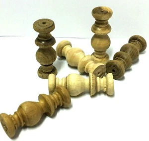 6pcs Wooden Balustrade for Display shelf, wood shelf Home DIY decor 0,75" Dia - Picture 1 of 5