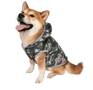 Justice Pet Polyester Split Hund Hoodie tarnfarben/grau XS - Bild 1 von 7