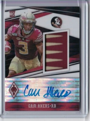 2020 Panini Chronicles Draft Phoenix CAM AKERS Jersey Patch AUTO RC RPA 2/10 - Image 1 of 2