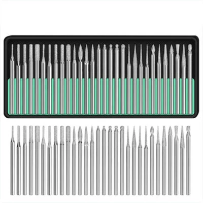 30x Diamond Burr Bits Drill Grinding Carving Cutting Set For Dremel Rotary Tool - Image 1 of 4