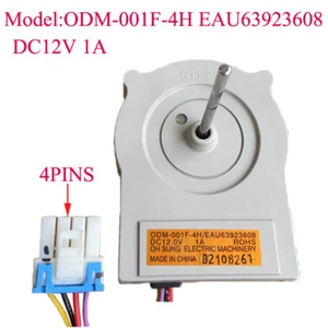 Motor de ventilador evaporador ODM-001F-4H EAU63923608 12V 1A para refrigerador LG/Haier - Imagen 1 de 2