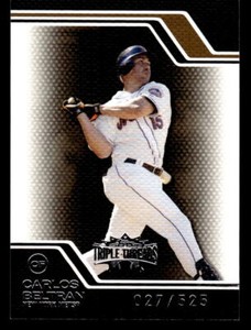 2008  Topps Triple Threads #6 Carlos Beltran Sepia #d /525 Mets