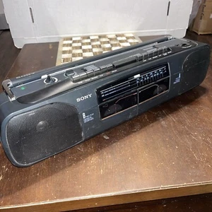 Sony CFS-W303 Radio Cassette Corder Boombox AM/FM Cassette Player Not Working - Picture 1 of 6