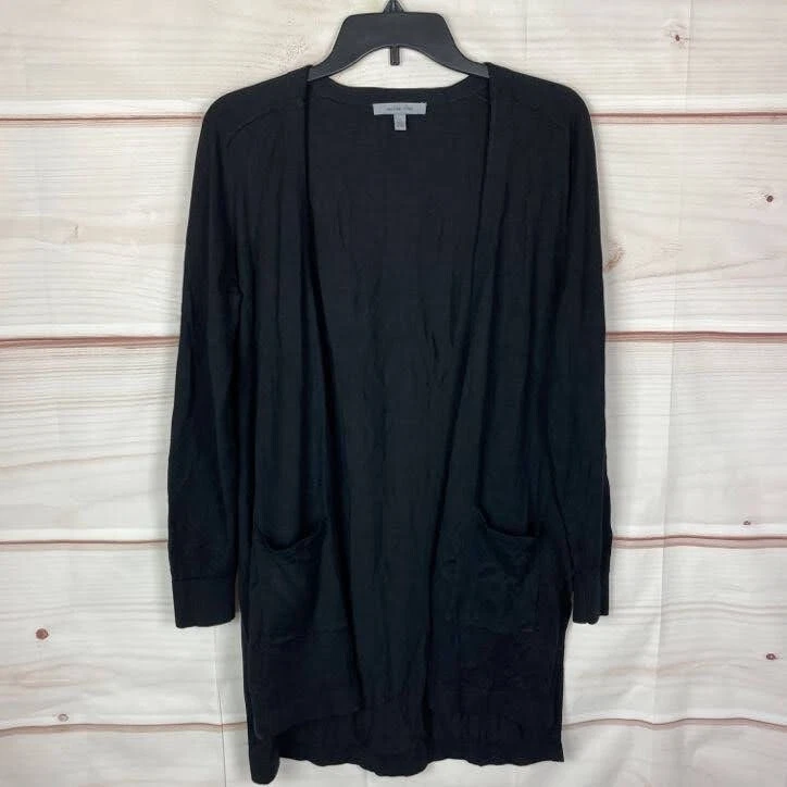 Classiques Entier Suéter Mujer S Negro Mezcla Seda Túnica Cárdigan Manga Larga Foto 1 de 4