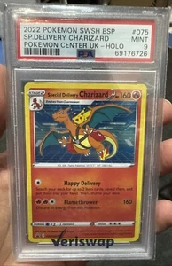 Special Delivery Charizard SWSH075 SWSH: Sword & Shield Promo Cards Holo PSA 9 - Picture 1 of 2