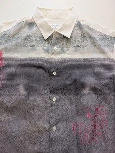 NICOLE FARHI SHIRT Gr. XL - CUSTOMIS by Artist Paul McNeil - UNIKAT / COOL - Bild 1 von 21