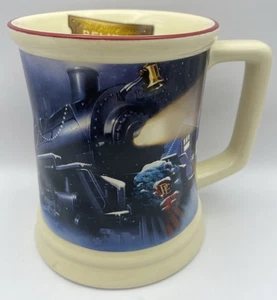 The Polar Express Movie Believe Hot Cocoa Coffee Mug Train Ride Ticket Christmas - Picture 1 of 10