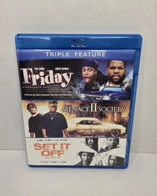 Friday/Menace II Society/Set It Off Blu-Ray Director’s Cuts Triple Feature  - Image 1 of 4