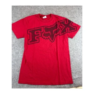 Camisa Fox Racing Para Hombres Pequeña Roja Gráfica Camiseta Motocross Motociclista Ropa de Calle Grunge - Imagen 1 de 5