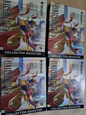 4x Final Fantasy Mtg Collector Booster Boxes Opened - Image 1 of 3