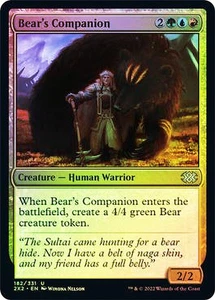 Bear's Companion FOIL MTG Double Masters 2022 NM-MINT MAGIC THE GATHERING CARD - Picture 1 of 1