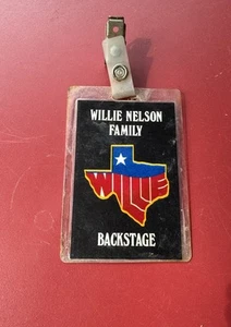 WILLIE NELSON 1984 Tour Family backstage pass - Picture 1 of 4