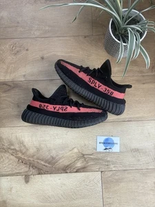 adidas Yeezy Boost 350 V2 Core Black Red UK8 ~ US8.5 ~ EU42 - Picture 1 of 6