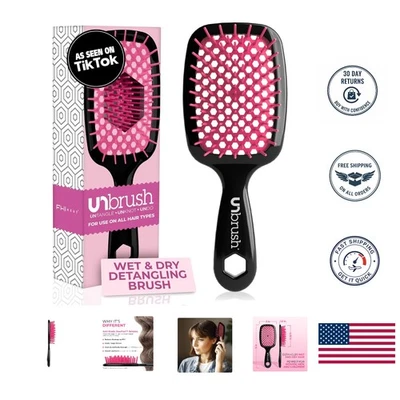 Cepillo desenredante flor de cerezo UNbrush - Peinado sin dolor para todo tipo de cabello Foto 1 de 4