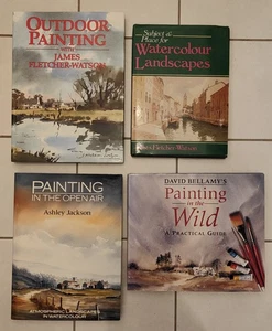 BOOK - Bundle Of X4 Hardback Books On Watercolours How To Paint Teaching Lot #3 - Imagen 1 de 3