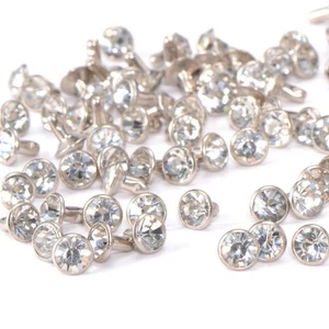 100 uds DIY pedrería remaches de pedrería remaches decorativos remaches de joyería remaches redondos 7 mm - Imagen 1 de 6