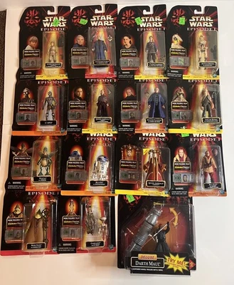 Star Wars Episode 1 Lot of 15 Hasbro Figures Phantom Menace 1998.  - Image 1 of 4