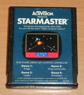 ATARI 2600 – STARMASTER – VINTAGE CONSOLE GAME CARTRIDGE – ACTIVISION CASSETTE - Image 1 of 3
