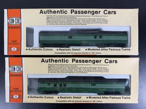 CON-COR SOUTHERN CRESCENT BAGGAGE 70' HO SCALE #1700 1702 GREEN TRAIN CAR LOT - Picture 1 of 6