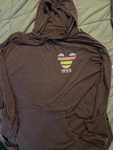 Disneyland Mickey Mouse 1955 Lightweight Hoodie, NWT, Size Small - Picture 1 of 4
