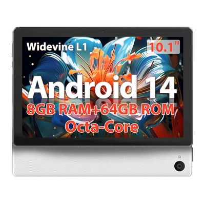 2025 Newest Android 14 Tablet 64GB ROM (1TB TF) 10-inch WiFi 5000mah Dual Camera - Image 1 of 4
