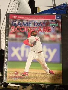 Jose Alvarado Cover PHILADELPHIA PHILLIES Game Day Scorecard 2023 - Foto 1 di 1