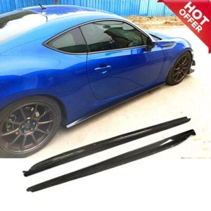 For Subaru BRZ Toyota 86 2013-20 Carbon Fiber Side Skirts Extension Lip Spoiler - Picture 1 of 10