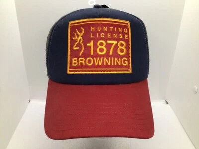 Browning Trucker Hat Snapback Cap Adjustable Mesh Hunting Outdoor Buckmark - Image 1 of 4