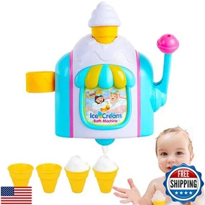 HACOCOLA Bubble Ice Cream Maker Bath Toy for Toddler Kids Age 3-8 - Picture 1 of 5