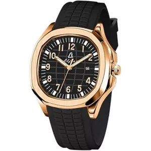 Blekon Herren 44mm Quarzuhr, Silikonarmband, Leuchtzeiger, Datumsanzeige - Bild 1 von 54