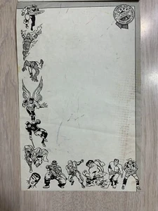 1965 MMMS NOTIZBLOCK MARVELMANIA BRIEFPAPIER 1 BLATT ORIGINAL 8 1/2 X 5 1/2 KIRBY - Bild 1 von 3