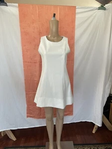 Vintage Handmade Tennis Dress Women White Athletic Sleeveless S/M - Picture 1 of 4