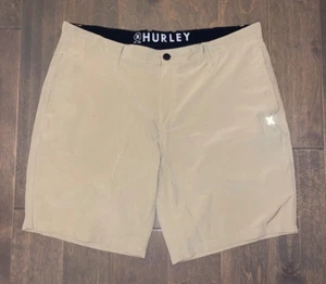 Hurley Mens Khaki Boardshorts 40 used - Picture 1 of 2