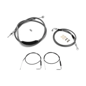 12" 14" Apes Brake Clutch Throttle Cable Kit For 04-13 Harley Sportster Non-ABS - Picture 1 of 7