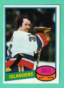 (1) BILLY SMITH 1980-81 O-PEE-CHEE # 60 ISLANDERS GOALIE EX/EX+   (G8451)
