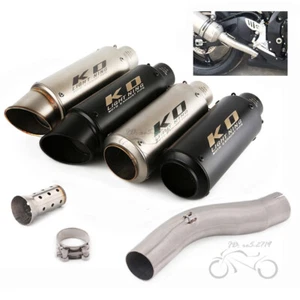 Silenciador deslizable negro con puntas de escape modificadas para Suzuki GSXR600 GSXR750 2008-2010 - Imagen 1 de 12